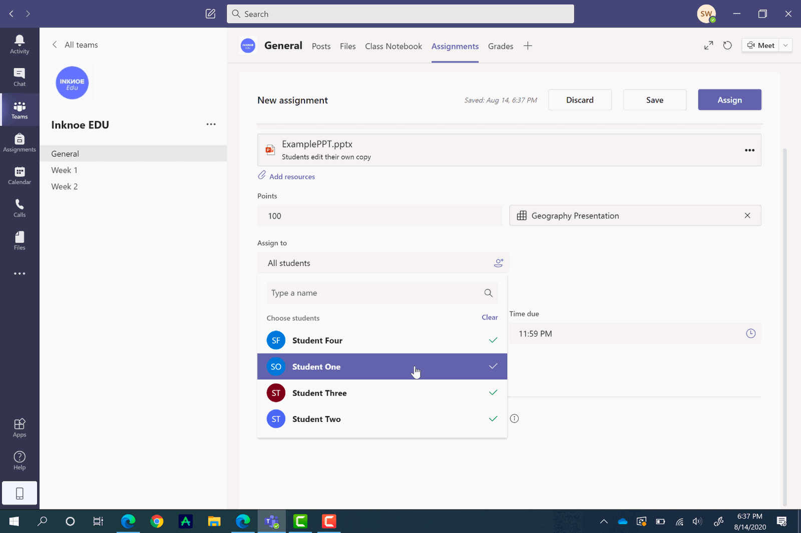 كيفية استخدام الواجبات في Microsoft Teams برنامج تعليمي سريع مدته 12